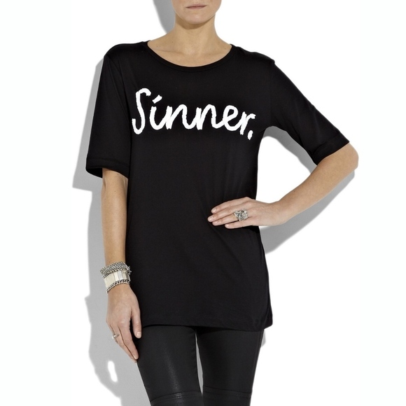 Markus Lupfer Tops - Markus Lupfer Sinner T-Shirt Sz S (Retail: $240)